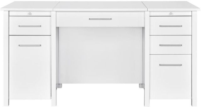Coaster® Dylan High Gloss White Lift Top Office Desk-1