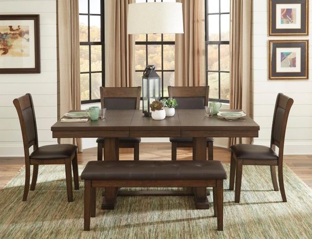 Homelegance® Wieland Light Rustic Brown Dining Table-1
