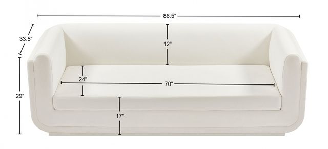 Meridian Furniture Kimora Cream Sofa-2