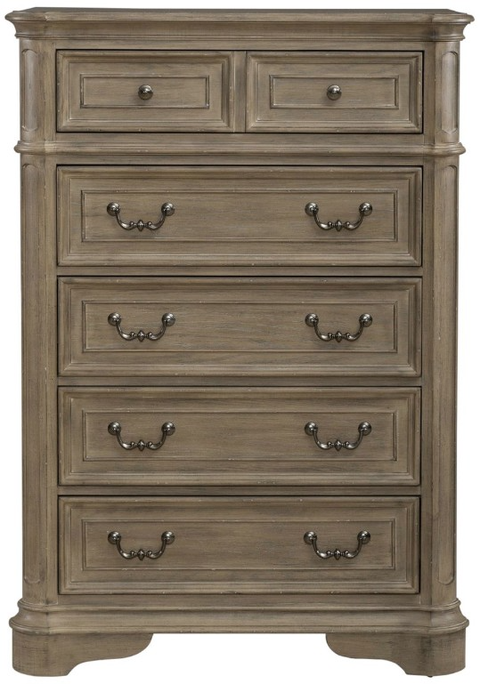 Liberty Furniture Magnolia Manor 4-Piece Weathered Bisque Queen Bedroom Set - Thumbnail 2