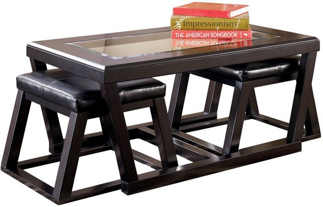 Signature Design by Ashley® Kelton 3-Piece Espresso Coffee Table Set-3