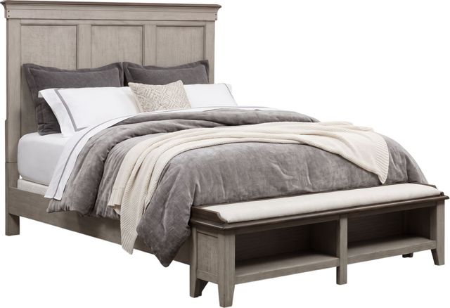 Liberty Furniture Ivy Hollow 5-Piece Dusty Taupe/Weathered Linen Queen Storage Bedroom Set-1