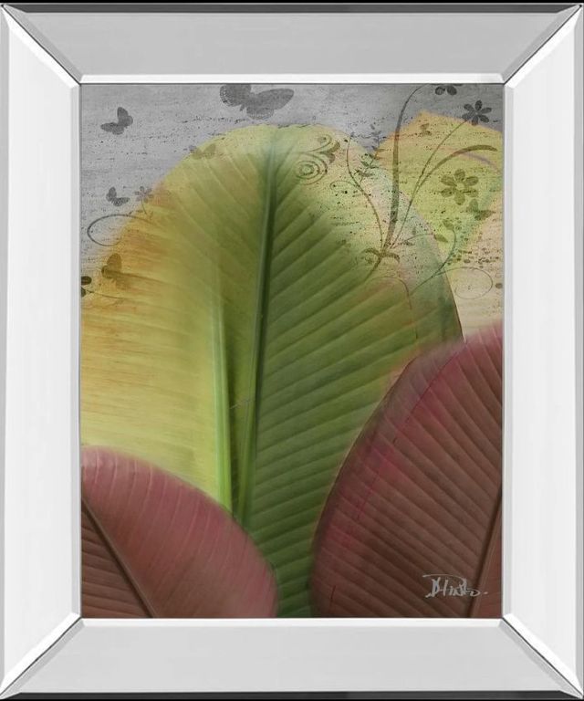 Classy Art Butterfly Palm I by Patricia Pinto Mirror Framed Wall Art-0