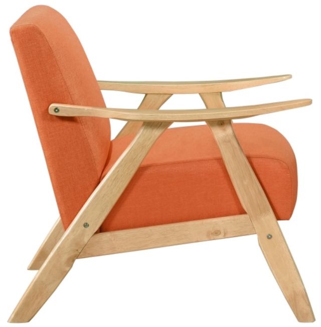 Homelegance® Damala Orange/Natural Accent Chair-3