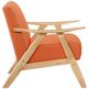 Homelegance® Damala Orange/Natural Accent Chair-3