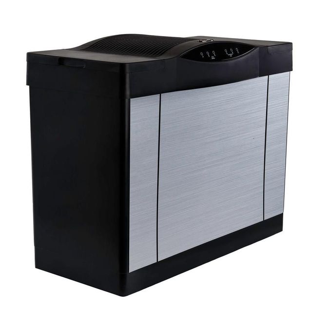 AIRCARE® 27" Brushed Nickel Large Home Console Evaporative Humidifier-5