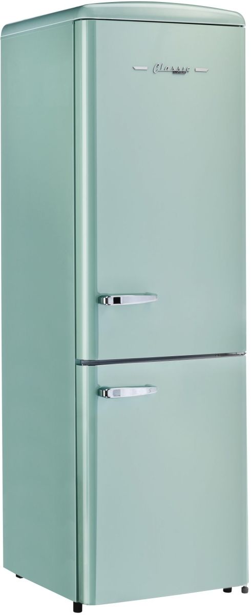 Unique® Appliances Classic Retro 12.0 Cu. Ft. Ocean Mist Turquoise Bottom Freezer Refrigerator-3