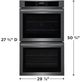 Frigidaire® 30” Black Stainless Steel Electric Double Wall Oven with Air Fry-4