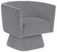 Homelegance® Candace Gray Swivel Chair-0