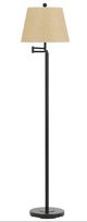 Cal® Lighting & Accessories Andros Dark Bronze Swing Arm Floor Lamp-0
