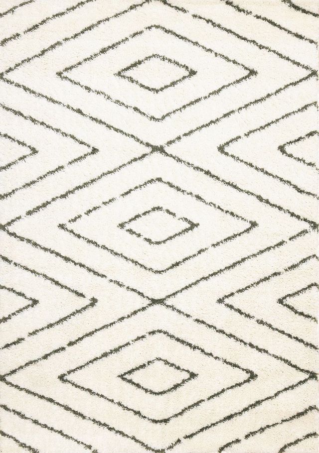 Kalora Interiors Pascal Cream/Green 5'x8' Area Rug-0