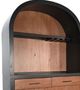 Sunny Designs™ Black/Brown Arch Coffee and Wine Cabinet-1