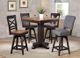 ECI Furniture Choices Brown Pub Table with Antique White Base-1