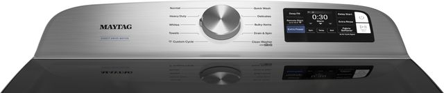 Maytag® 5.2 Cu. Ft. Classic Silver Agitator Top Load Washer with Extra Power-2