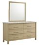 Elements International Jonas 4-Piece Natural Queen Bedroom Set-3