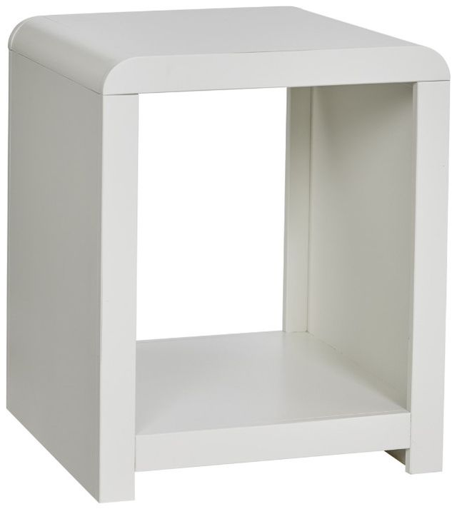 aspenhome® Taylor White End Table-0