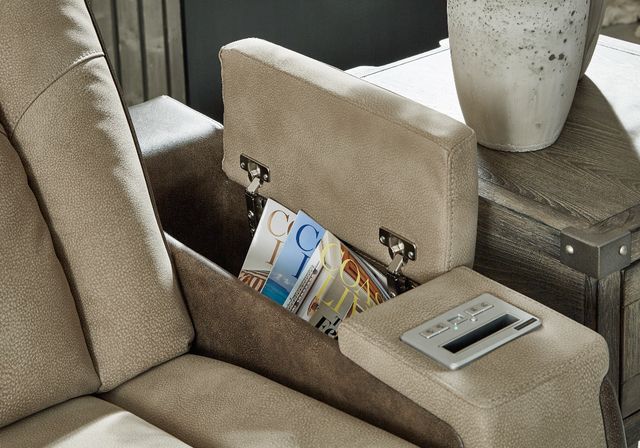 Signature Design by Ashley® Next-Gen DuraPella Sand Power Reclining Sofa with Adjustable Headrest-7