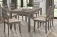 Mazin Furniture Bainbridge 7-Piece Weathered Gray Dining Table and Chair Set-0