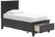 Signature Design by Ashley® Lanolee Black Twin Panel Storage Bed-2