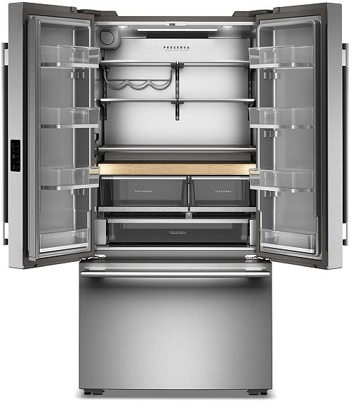KitchenAid® 36" 24.8 Cu. Ft. PrintShield™ Stainless Counter Depth French Door Refrigerator with Internal Water Dispenser-1