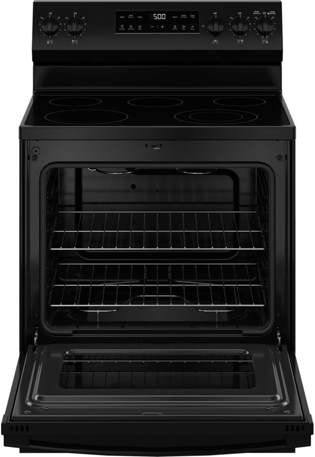 GE® 500 Series 30" Black Freestanding Electric Range-2