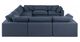Meridian Furniture Comfy 8-Piece Navy Sectional-3