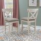 Coast2Coast Home™ Belsey 2-Piece Gray/White Counter Stool Set-1