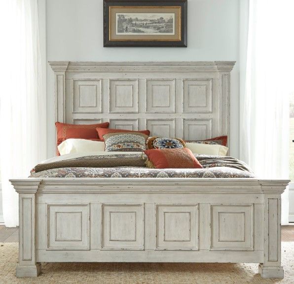 Liberty Furniture Big Valley Whitestone King Panel Bed-1
