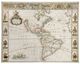 A & B Home 2-Piece Beige/White Rectangular Canvas Map Wall Art Set-1