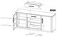 International Furniture Direct Balam Dark TV Stand with Fireplace-3