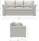 La-Z-Boy® Leah Charcoal Queen Sleeper Sofa-4