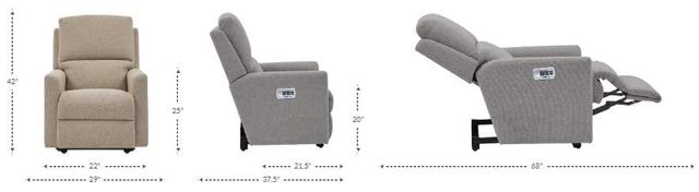 La-Z-Boy® Wynne Fawn Power Wall Recliner with Headrest and Lumbar-2
