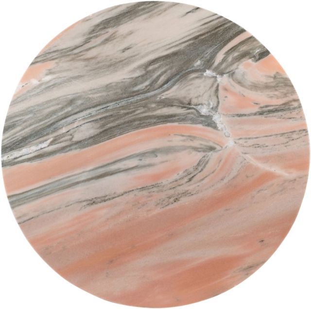 Meridian Furniture Spherical Pink Marble Coffee Table-2