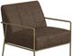 International Furniture Direct Aragon Dark Brown/Blacksmithing Gold Accent Chair-4