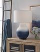 Signature Design by Ashley® Dashland White Table Lamp with Navy Accent-3