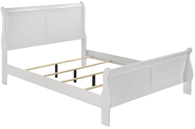 Coaster® Louis Philippe White Full Sleigh Panel Bed-1