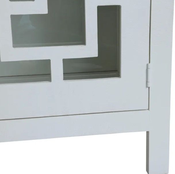 Crestview Collection Trestle White Cabinet-3