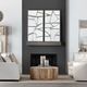 Crestview Collection Silverlines 2-Piece Hand Finished Wall Art Set-1