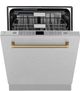 ZLINE Autograph Edition 24" Satin Stainless Steel Built In Dishwasher-2