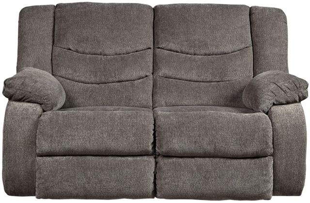 Signature Design by Ashley® Tulen Gray Reclining Loveseat-0