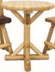 Best Craft Furniture W29 White Cedar Round Bistro Pub Table-0