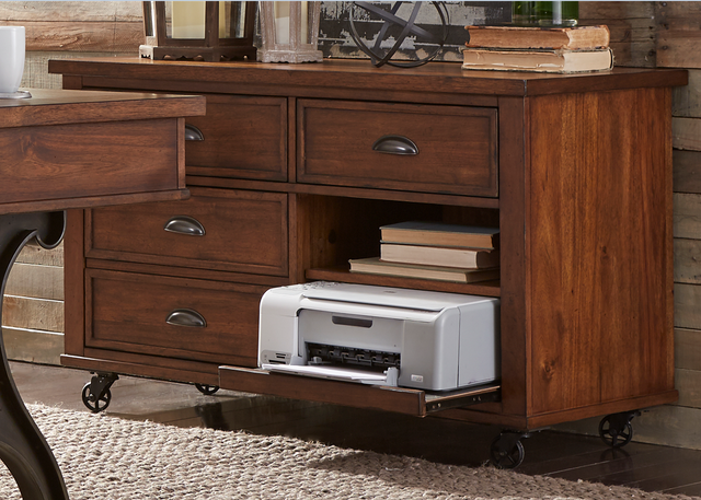Liberty Furniture Arlington House Cobblestone Brown Credenza-5
