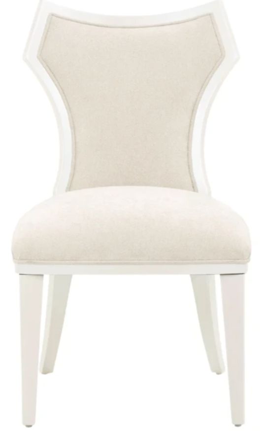 Michael Amini® La Marisia Creamy Pearl Vanity Chair-1