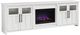 aspenhome® Finnegan White 98" Fireplace Console-0
