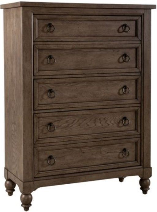 Liberty Furniture Americana Farmhouse 4-Piece Beige/Dusty Taupe King Bedroom Set-4