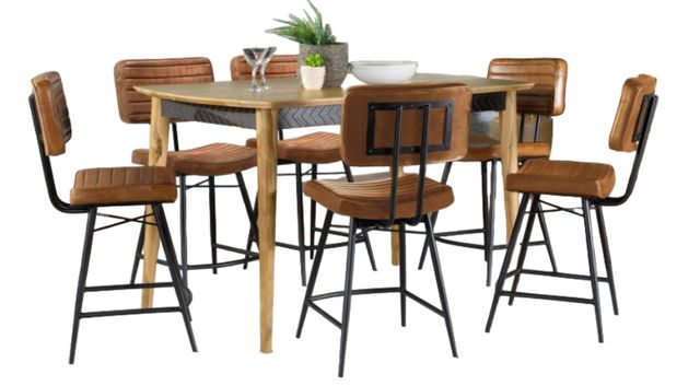 Coaster® Partridge 7-Piece Brown Counter Dining Set-0