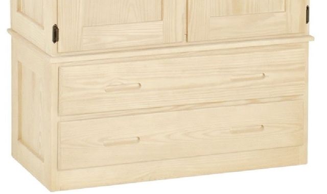 Crate Designs™ Furniture Unfinished Comb Armoire-3