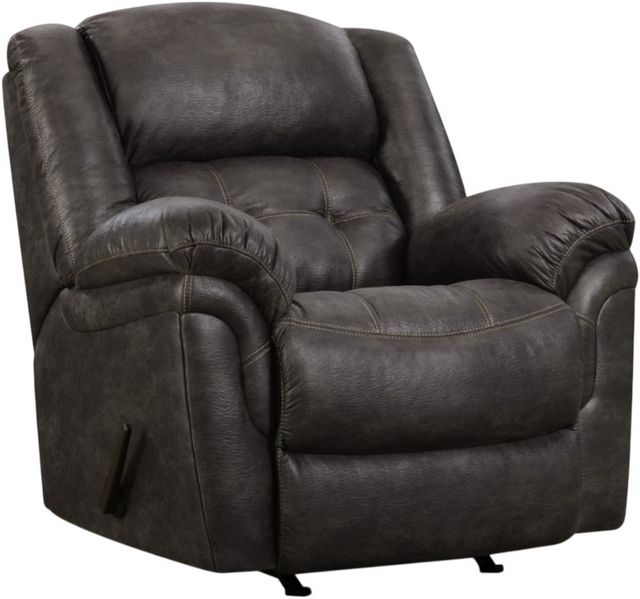 HomeStretch Frontier Charcoal Manual Rocker Recliner