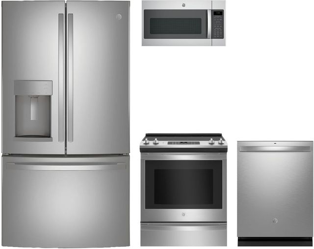 GE® 4 Piece Stainless Steel Kitchen Package-0