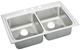 Elkay Lustertone® Classic Lustrous Satin Stainless Steel 33" x 22" x 5" 4-Hole Equal Double Bowl Drop-in ADA Sink with Quick-Clip-0